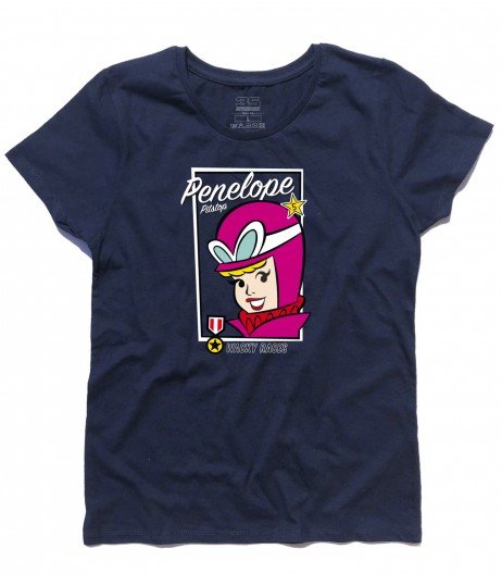 penelope pit stop t-shirt donna ispirata alle wacky races