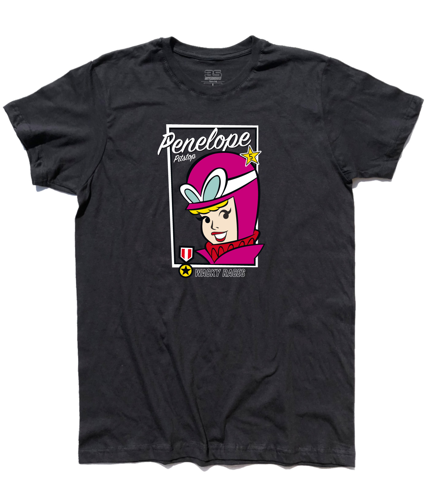 penelope_pitstop_wacky_races_t-shirt_uomo_BK penelope pit stop t-shirt uomo ispirata alle wacky races