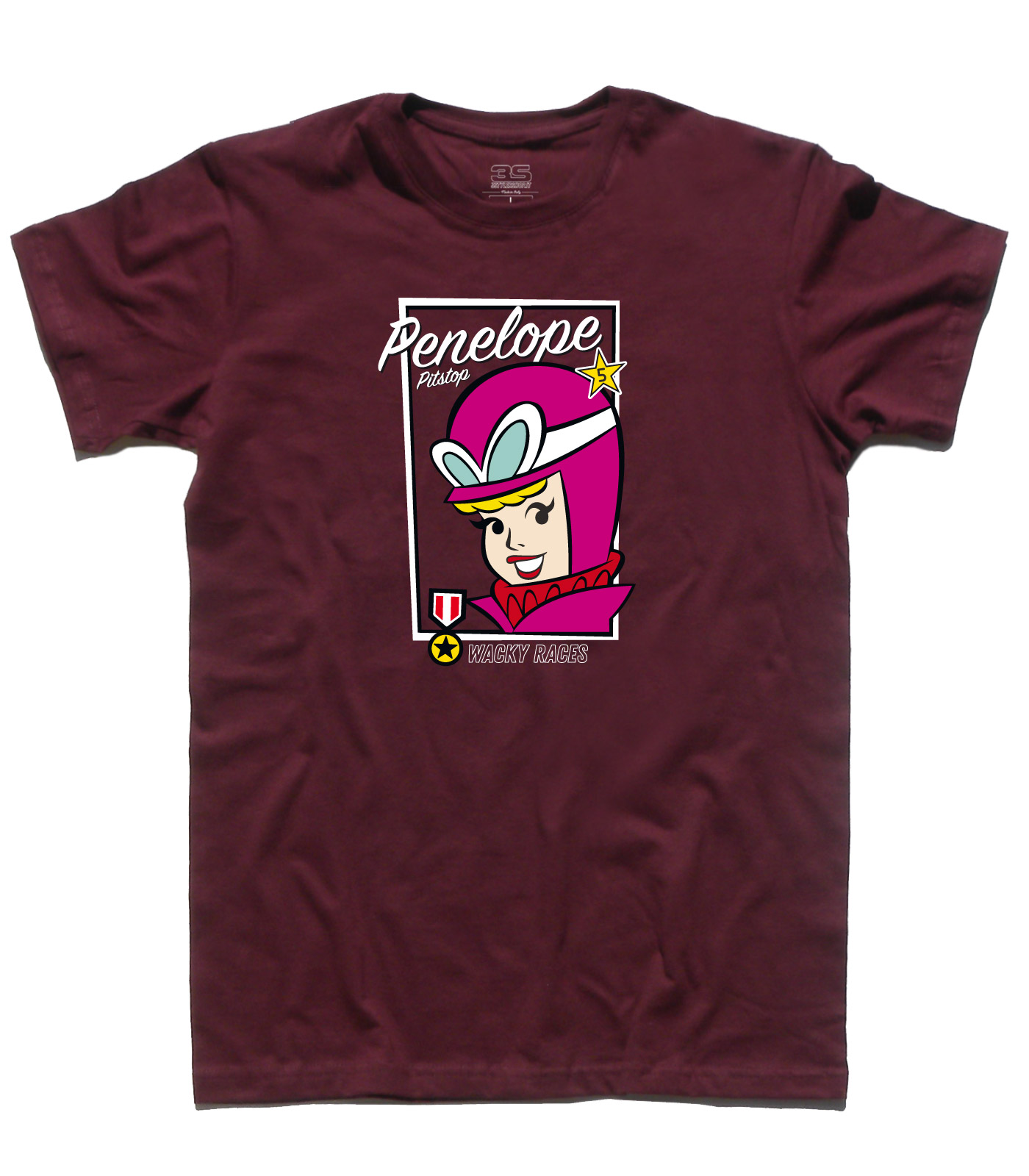 penelope_pitstop_wacky_races_t-shirt_uomo_BO penelope pit stop t-shirt uomo ispirata alle wacky races
