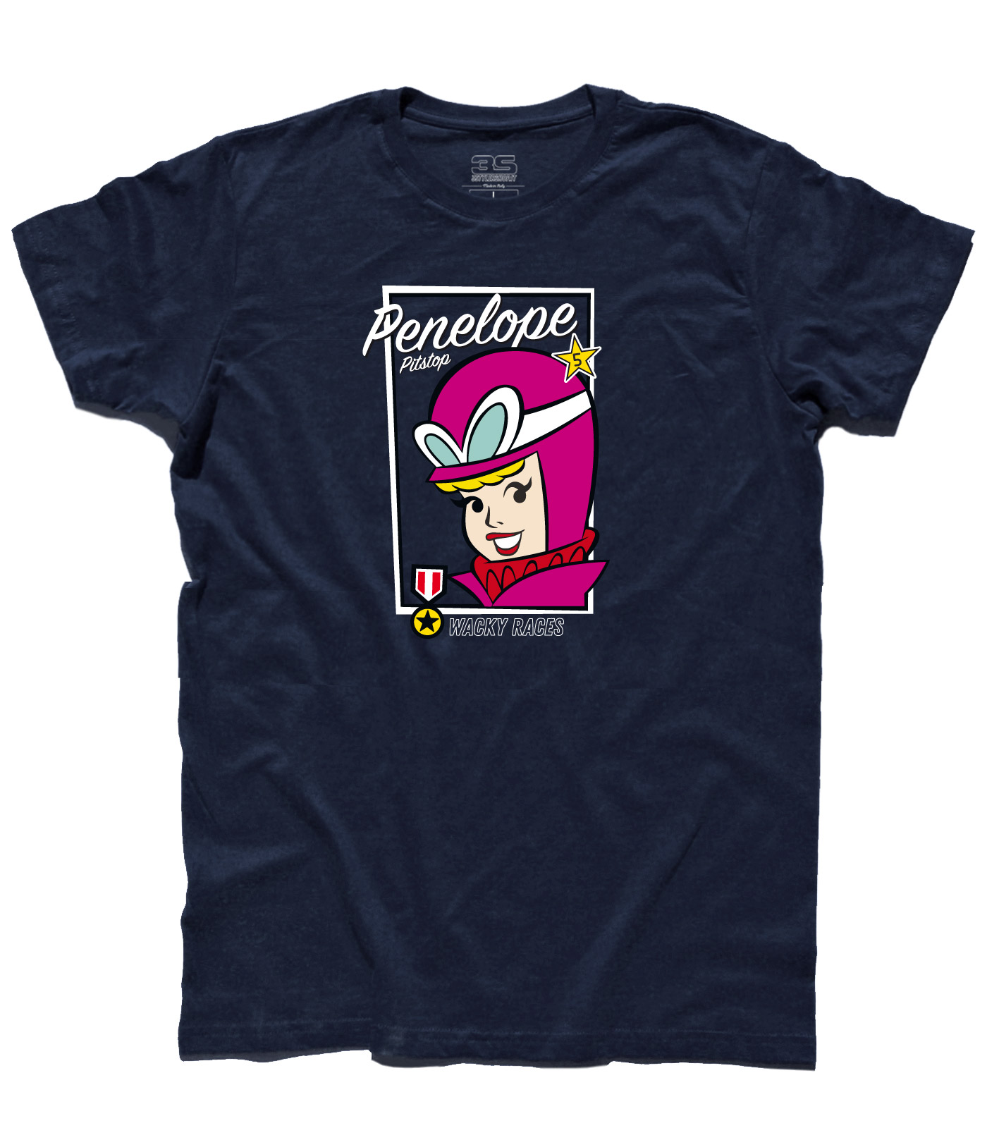 penelope_pitstop_wacky_races_t-shirt_uomo_NA penelope pit stop t-shirt uomo ispirata alle wacky races