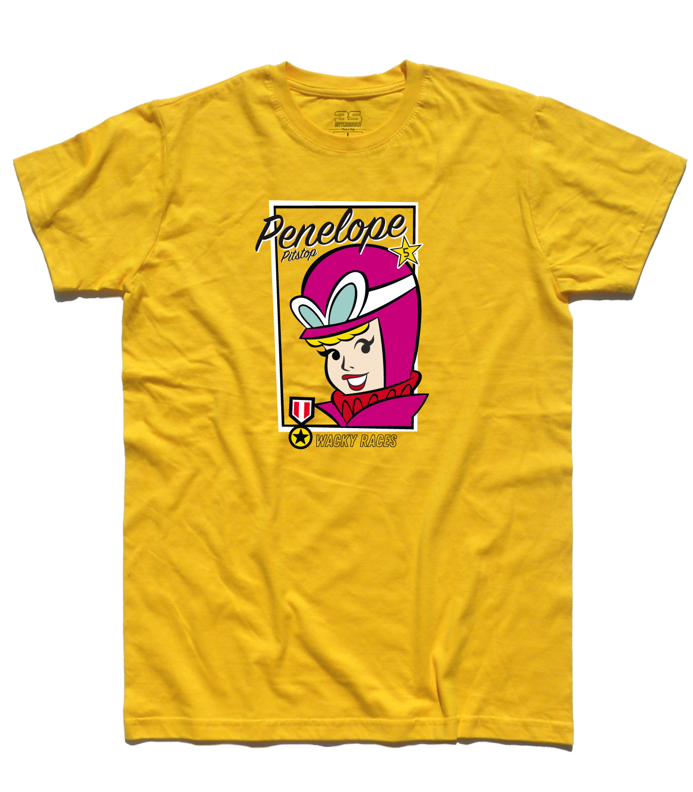 penelope_pitstop_wacky_races_t-shirt_uomo_YE penelope pit stop t-shirt uomo ispirata alle wacky races