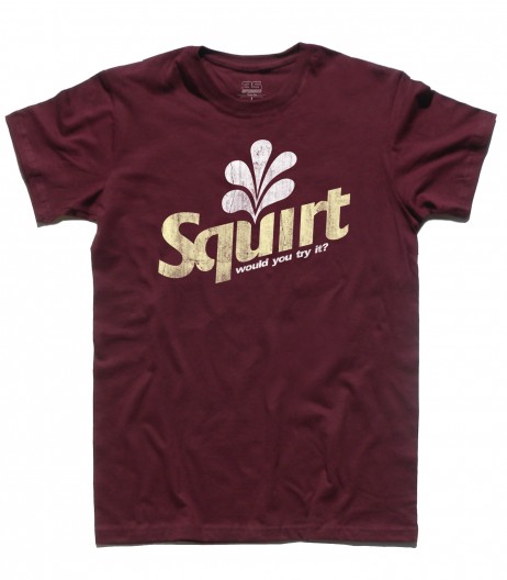 squirt t-shirt uomo con scritta squirt