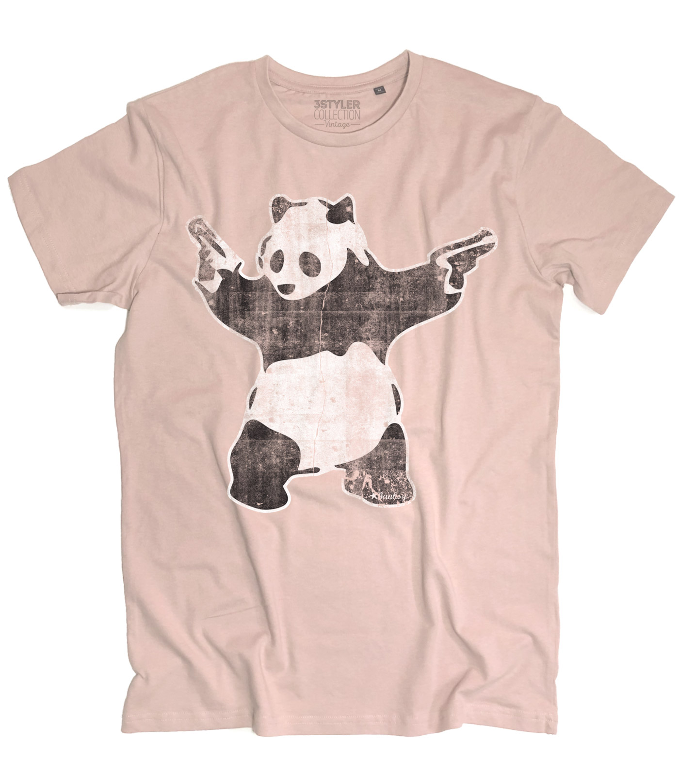 Banksy Panda Con Pistole Portachiavi