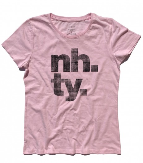 poker online t-shirt donna con scritta NH. TY.
