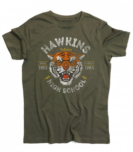 Hawkins High School t-shirt uomo ispirata a Stranger Things