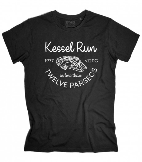 Star Wars t-shirt uomo ispirata all'impresa di Han Solo nellaKessel Run