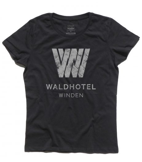 dark t-shirt donna raffigurante il logo del Waldhotel