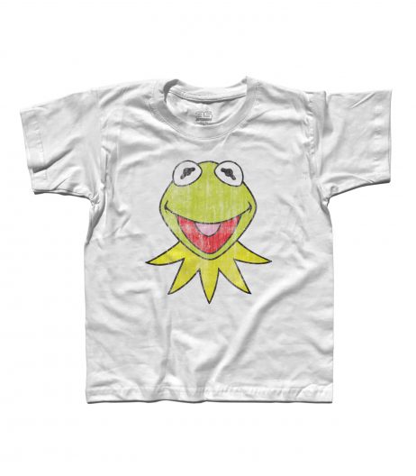 kermit t-shirt bambino raffigurante la rana presentatrice del Muppet Show