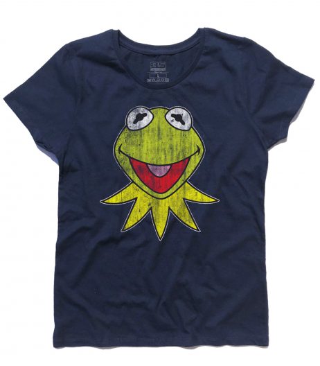 kermit t-shirt donna raffigurante la rana presentatrice del Muppet Show