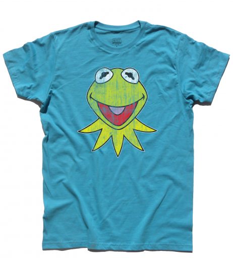 kermit t-shirt uomo raffigurante la rana presentatrice del Muppet Show