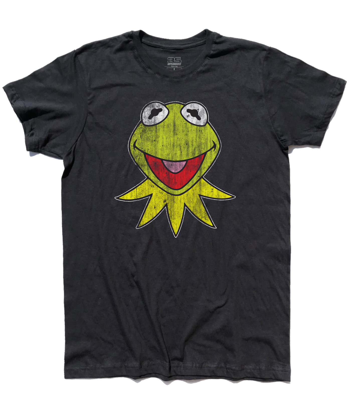 kermit_muppets_show_t-shirt_uomo_BK kermit t-shirt uomo raffigurante la rana presentatrice del Muppet Show