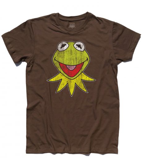 kermit t-shirt uomo raffigurante la rana presentatrice del Muppet Show