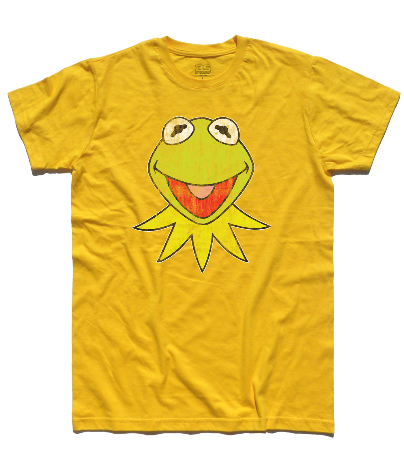 kermit_muppets_show_t-shirt_uomo_YE kermit t-shirt uomo raffigurante la rana presentatrice del Muppet Show