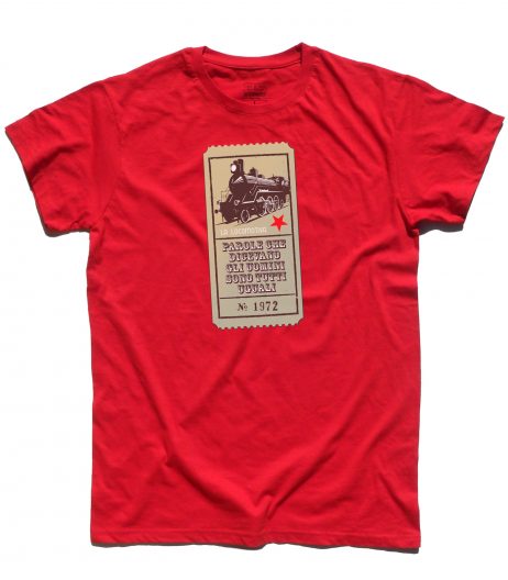 guccini t-shirt uomo con scritta "parole che dicevano gli uomini sono tutti uguali" tratta dalla locomotiva