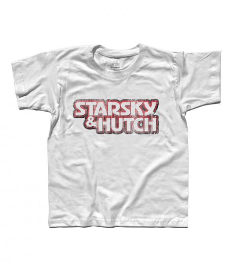 Starsky & Hutch t-shirt bambino raffigurante il logo della serie antichizzato