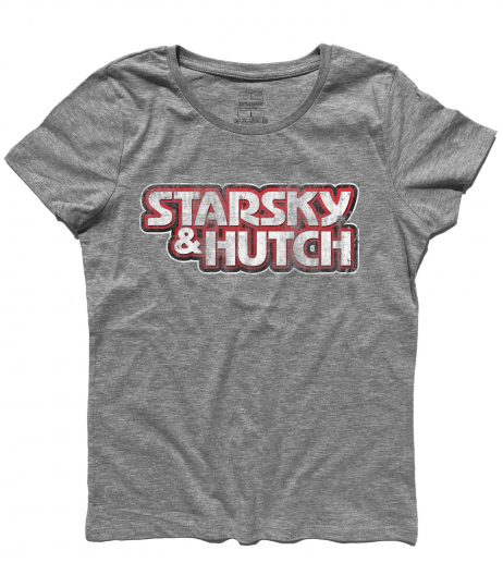 Starsky & Hutch t-shirt donna raffogurante il logo della serie antichizzato