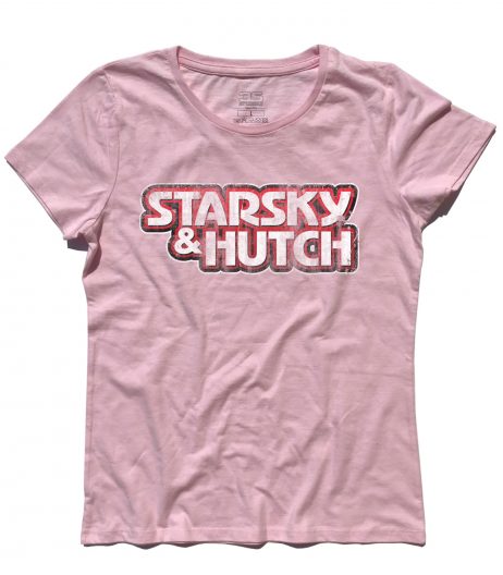Starsky & Hutch t-shirt donna raffogurante il logo della serie antichizzato
