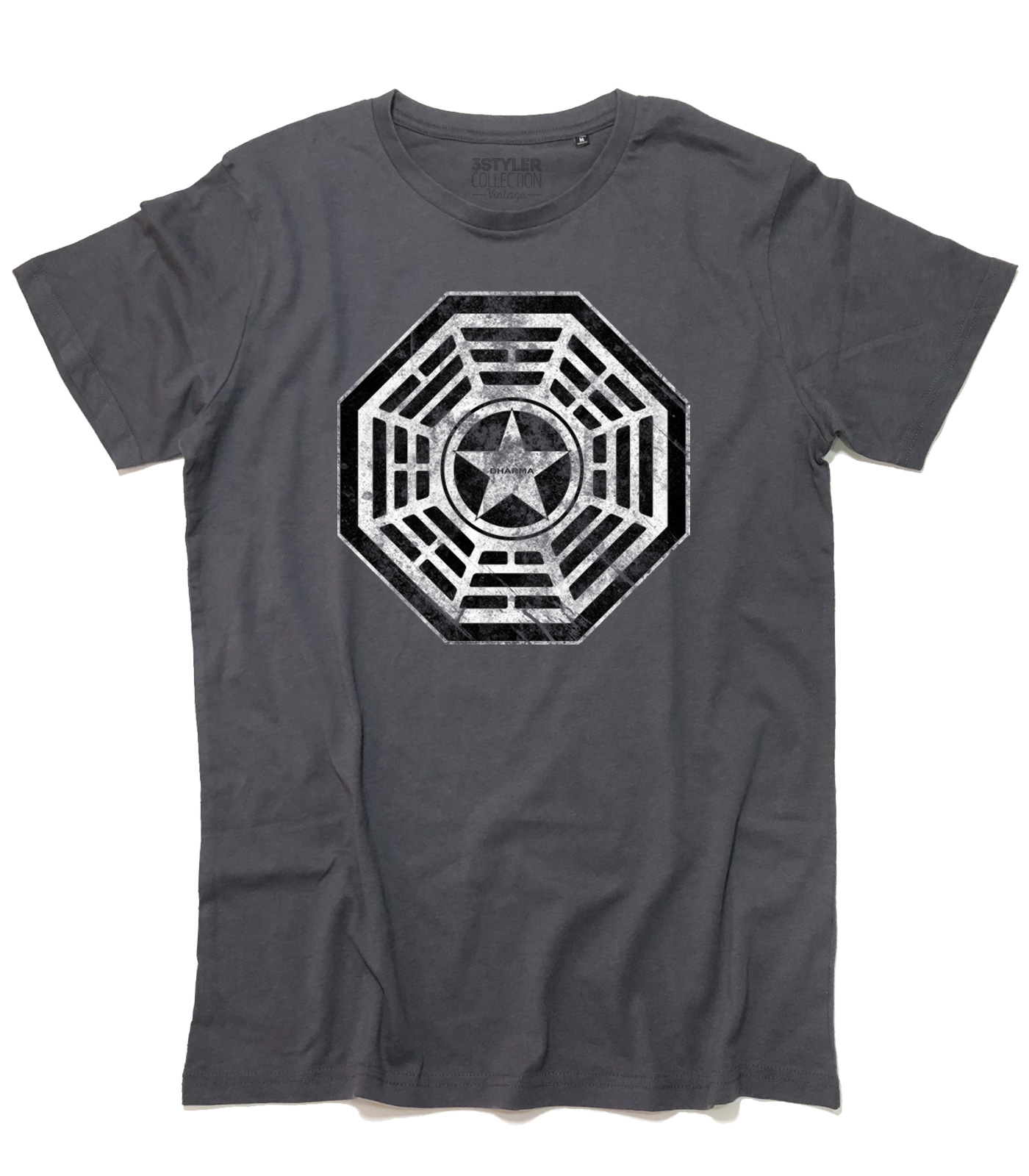 t-shirt_uomo_dharma_lost_security_la_fleur_DG DHARMA Security t-shirt uomo ispirata a Lost