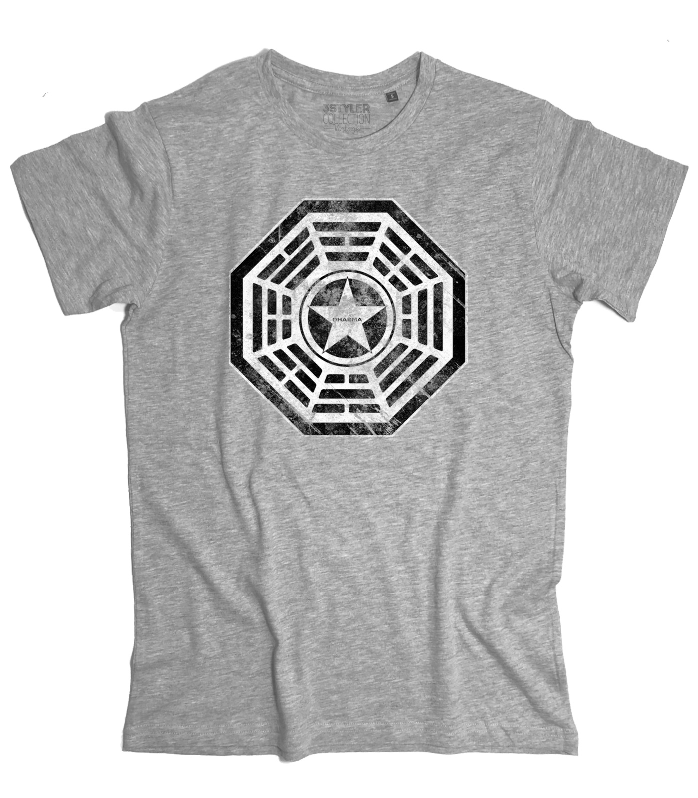 t-shirt_uomo_dharma_lost_security_la_fleur_GM DHARMA Security t-shirt uomo ispirata a Lost