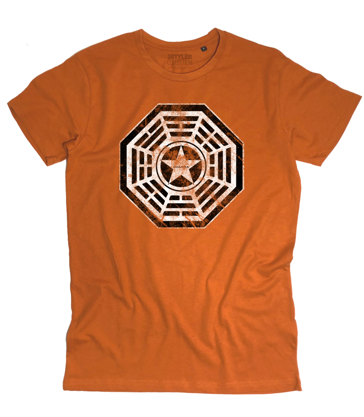 t-shirt_uomo_dharma_lost_security_la_fleur_OR DHARMA Security t-shirt uomo ispirata a Lost
