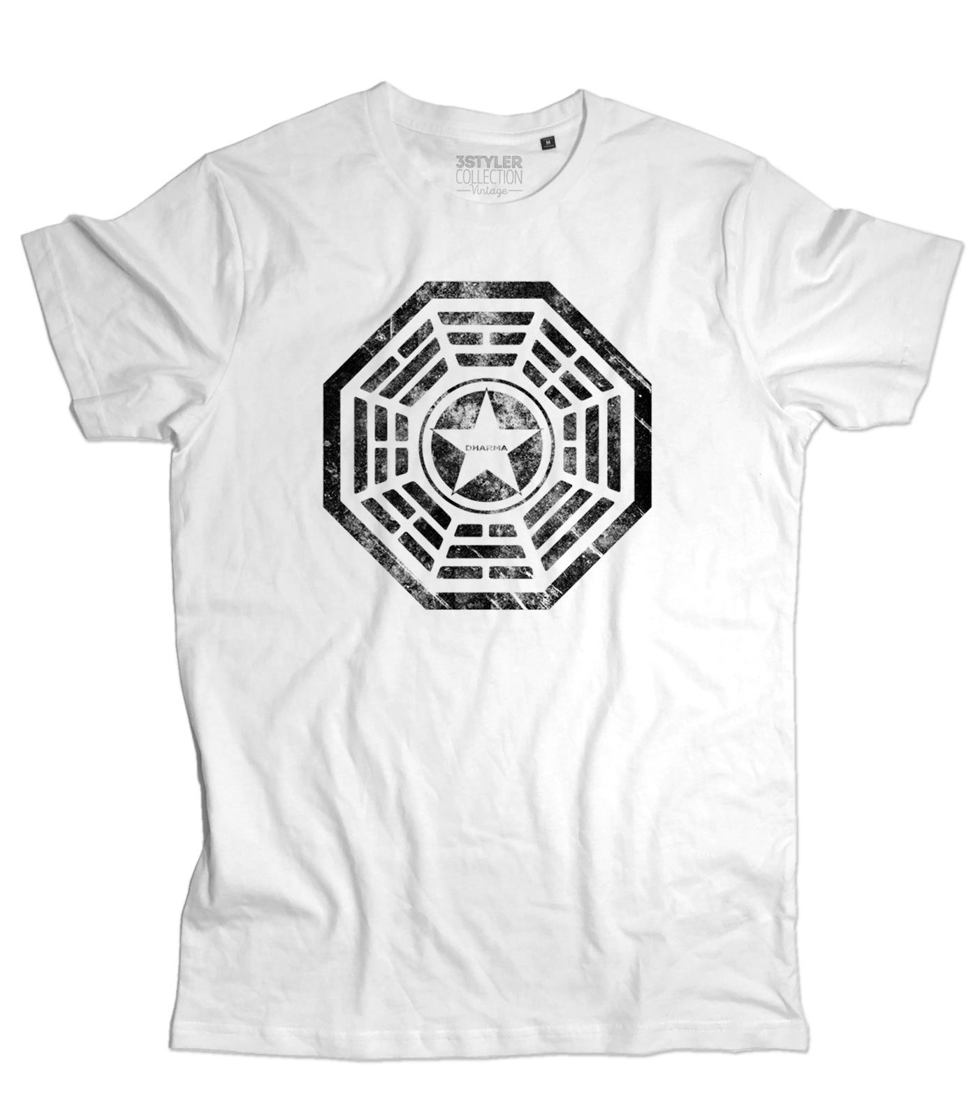 t-shirt_uomo_dharma_lost_security_la_fleur_WH DHARMA Security t-shirt uomo ispirata a Lost