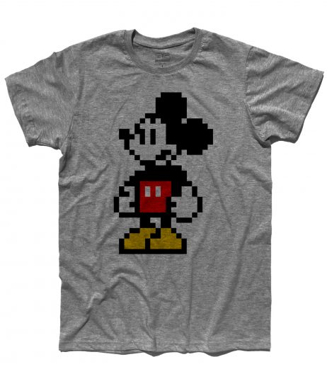 Topolino t-shirt uomo in versione pixel