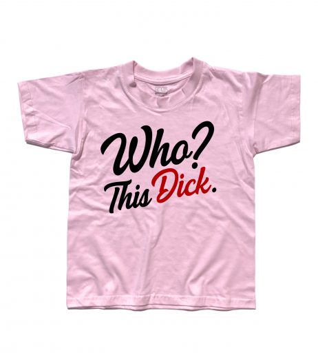 I soliti idioti t-shirt bambino con la frase "who? this dick"