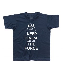 keep calm star wars t-shirt bambino con scritta keep calm and use the force