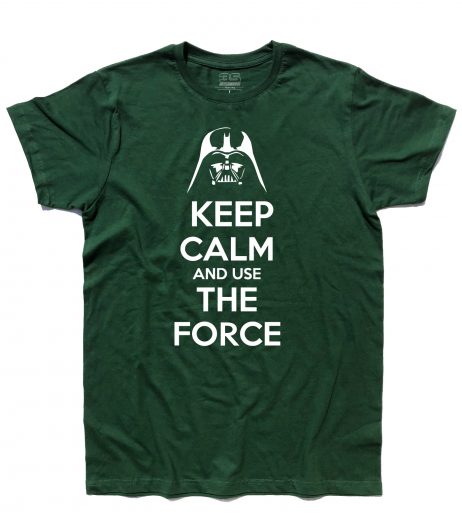 keep calm star wars t-shirt uomo con scritta keep calm and use the force