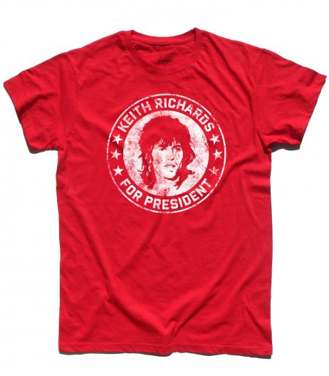 Keith Richards for President t-shirt uomo - Votate per lui! | 3stylershop.it