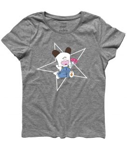 t-shirt donna maniche corte con stampa hello spank
